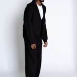 Black Heavyweight Soft-Knit Sweatpants