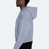 Grey Heavyweight Soft-Knit Zip Hoodie